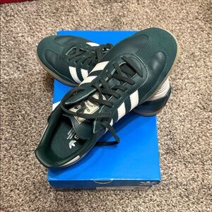 Adidas Dark Green Samba Sneakers